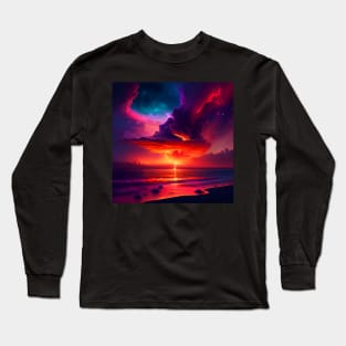 Nebula Sunset Long Sleeve T-Shirt